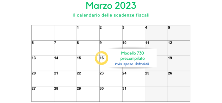 Modello 730 precompilato, il 16 marzo 2023 la scadenza per l'invio delle spese detraibili 