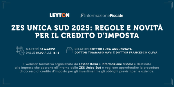 ZES Unica Sud 2025: domande in partenza il 31 marzo