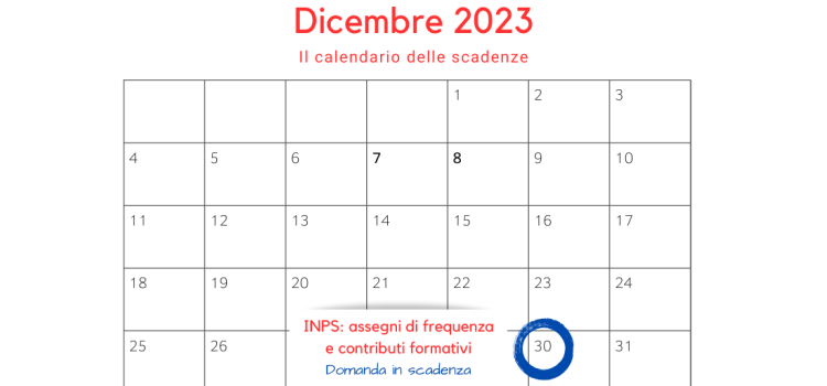 INPS, assegni di frequenza e contributi formativi: bando in scadenza il 30 dicembre