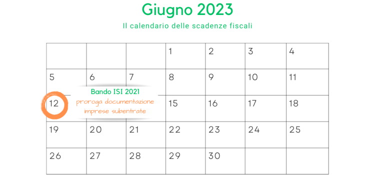 Bando ISI 2021, scadenza prorogata al 12 giugno per le imprese subentrate