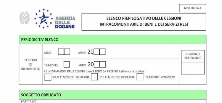 Invio elenchi Intrastat: scadenza fissata al 26 ottobre