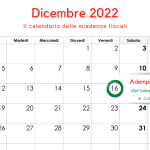 Adempimenti periodici IVA, IRPEF e INPS: la scadenza del 16 dicembre 2022