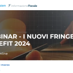 Le novità sui fringe benefit 2024: evento formativo il 12 marzo