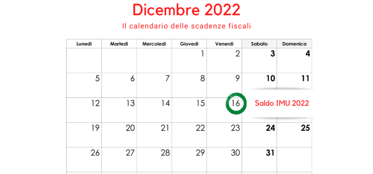 Saldo IMU: scadenza il 16 dicembre 2022 per il pagamento