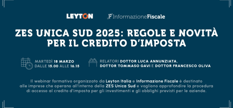 ZES Unica Sud 2025: domande in partenza il 31 marzo
