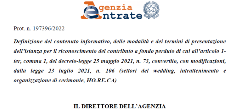Fondo perduto imprese settore eventi: scadenza delle domande il 23 giugno 2022
