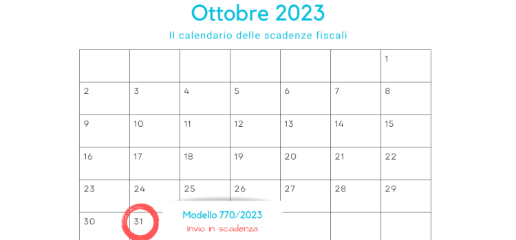 Modello 770/2023: il 31 ottobre la scadenza dell'invio