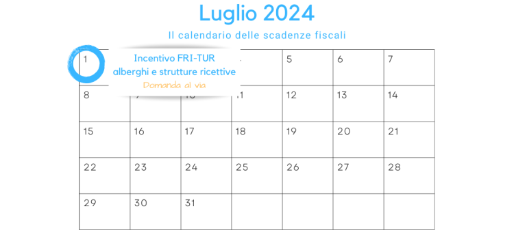 Incentivo FRI-TUR: al via dal 1° luglio la domanda di contributo per alberghi e strutture ricettive
