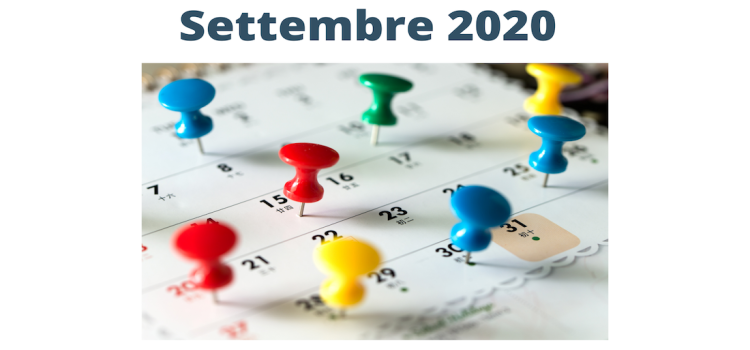 Scadenze fiscali settembre 2020: ecco tutte le date da tenere a mente