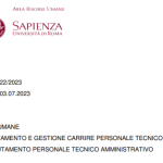 Concorso Università Sapienza di Roma, 50 assunzioni: domanda in scadenza il 3 agosto 2023