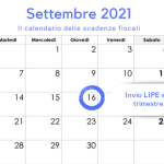 Invio LIPE secondo trimestre: la scadenza del 16 settembre 2021