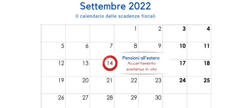 Pensioni all'estero: dal 14 settembre 2022 domande di accertamento esistenza in vita