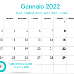 Esterometro del quarto trimestre 2021: la scadenza del 31 gennaio 2022