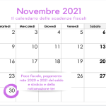 Pace fiscale, la scadenza del 30 novembre 2021 per le rate di saldo e stralcio e rottamazione ter