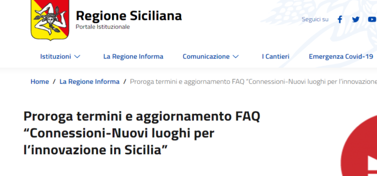 Luoghi per l'innovazione 2023: incentivi per le imprese siciliane, scadenza prorogata al 13 novembre 