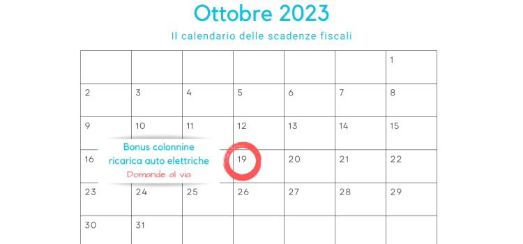 Bonus colonnine auto elettriche: domanda al via dal 19 ottobre