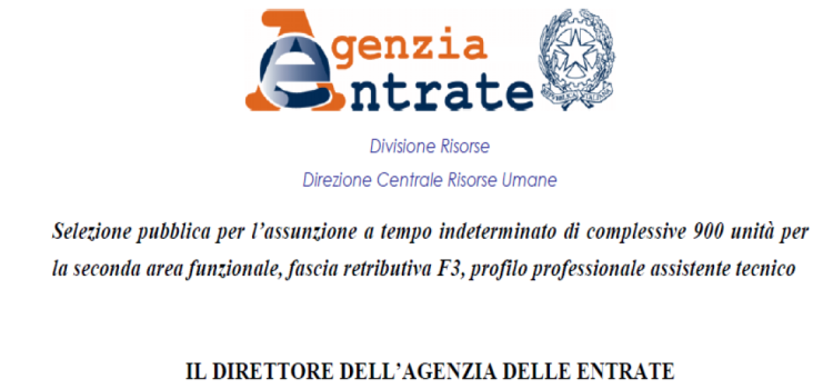 Concorso Agenzia delle Entrate 2022, 900 nuove assunzioni: domanda in scadenza il 23 settembre