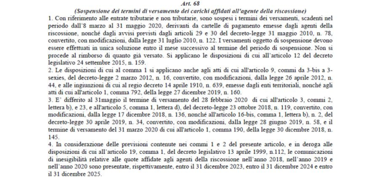 Pace fiscale, proroga scadenze saldo e stralcio e rottamazione ter: 1° giugno 2020