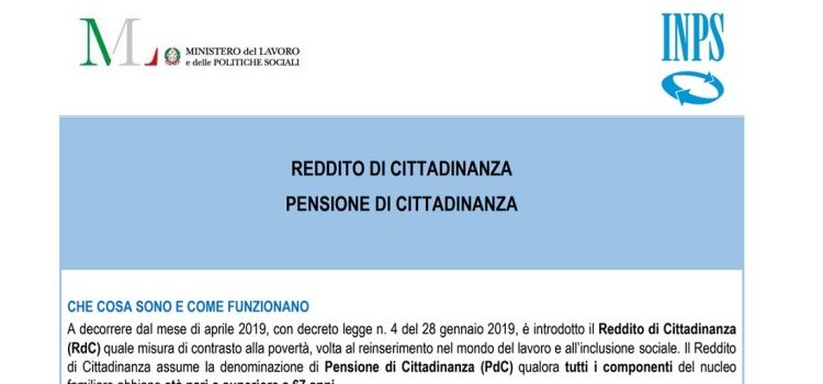 Domanda reddito di cittadinanza dal 6 marzo: moduli, istruzioni e requisiti