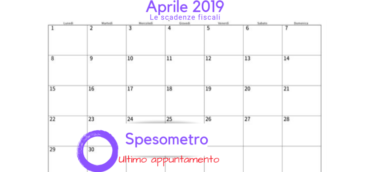 Scadenza spesometro 30 aprile, ultimo invio dei Dati Fatture