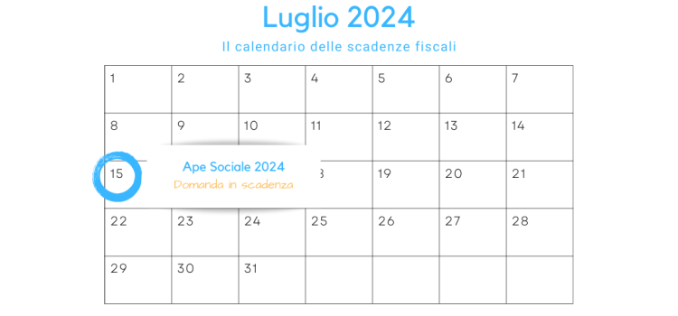 Ape sociale 2024: domanda in scadenza oggi, 15 luglio