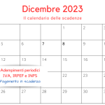 Adempimenti periodici IVA, IRPEF e INPS in scadenza il 18 dicembre