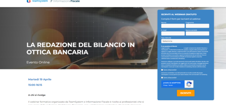 Come redigere il bilancio in ottica bancaria: le regole nel webinar del 19 aprile 2022