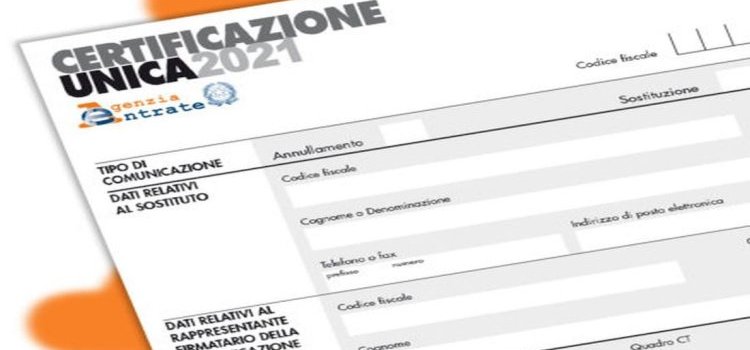 Invio Certificazione Unica: scadenza prorogata al 31 marzo 2021