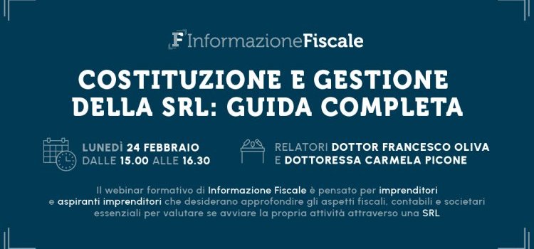 Come avviare e gestire una SRL: webinar formativo per neoimprenditori