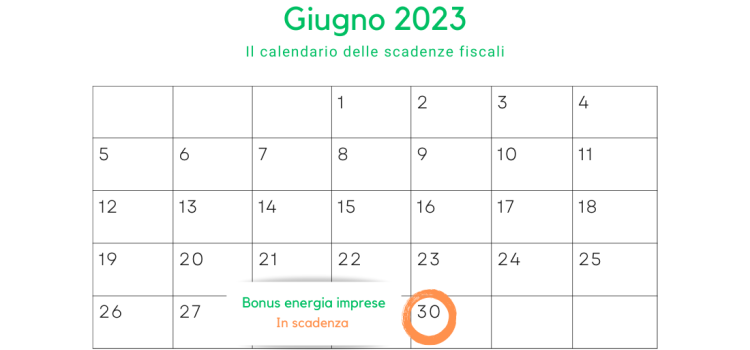 Bonus energia imprese: la scadenza del 30 giugno
