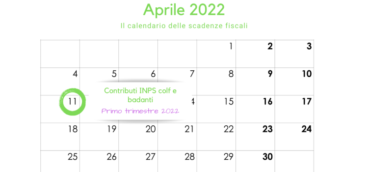 Contributi INPS colf e badanti, scadenza 11 aprile per il primo trimestre 2022