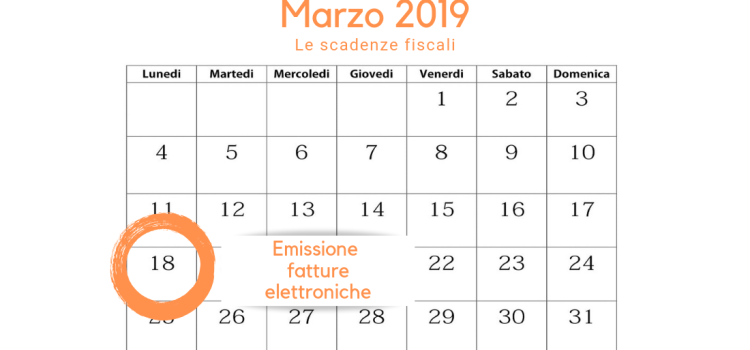 Emissione fattura elettronica: scadenza 18 marzo per le operazioni di febbraio