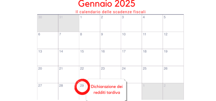 Dichiarazione dei redditi tardiva: scadenza fissata per oggi, 29 gennaio