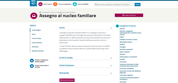 Assegni familiari 2018-2019: pubblicate le nuove tabelle dall'Inps