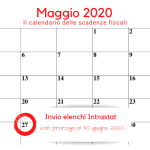 Intrastat, la scadenza del 27 maggio 2020 con proroga al 30 giugno